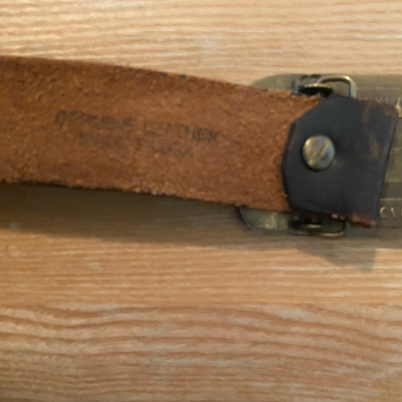 Darton Archery CrossBow Compound Bow Hunter Brass Vintage Belt Buckle/Belt - Picture 4 of 6